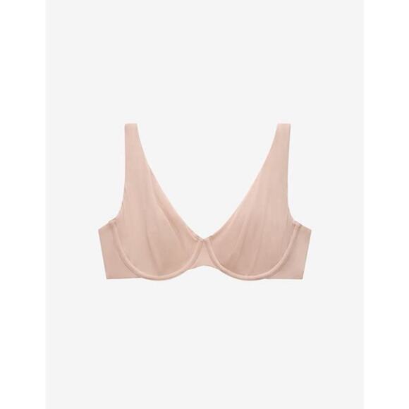 THIRDLOVE 24/7 Classic Unlined Bra Nude Beige Underwire Comfort Fit Size 36E - Picture 1 of 5